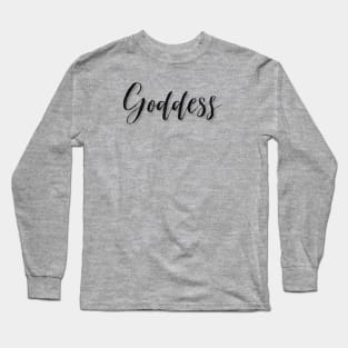 Goddess black Long Sleeve T-Shirt